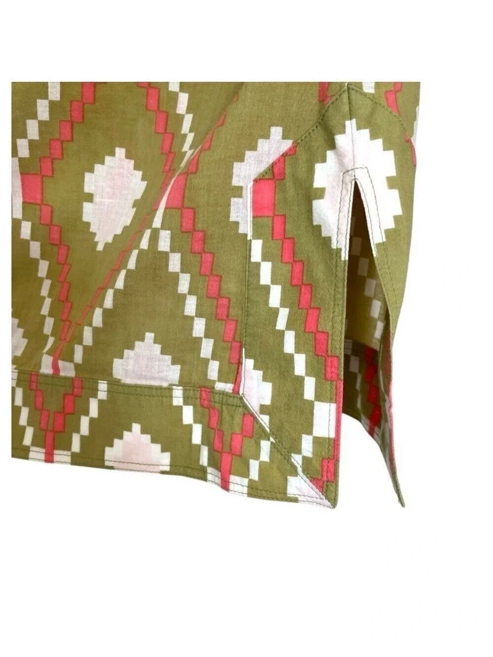 Tory Burch Stephanie Geometric Aztec Print Tunic Size 4